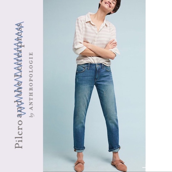 pilcro slim boyfriend jeans